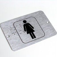 Oznaczenie toalet dla osób niewidomych